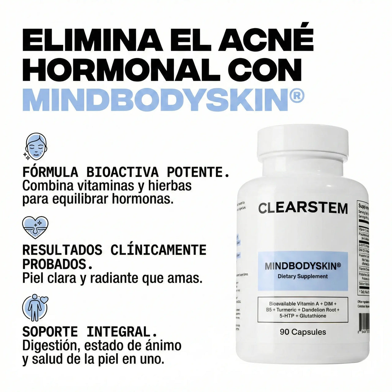 MINDBODYSKIN® - Acaba con el Acné Hormonal en 7 Días.