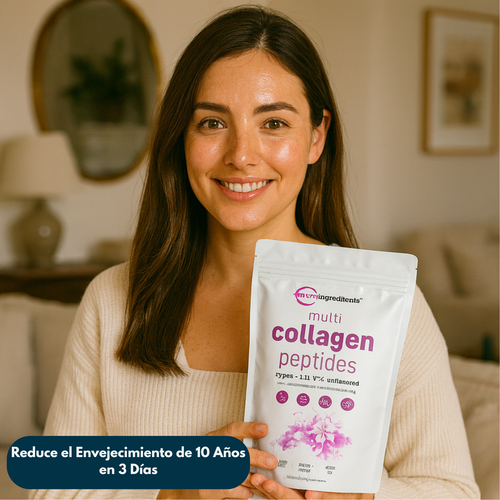 ¡Cabello y Uñas Sanas en 3 Días! - Colágeno con Péptidos®