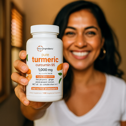 Vuelve a moverte sin dolor. Sientete liviano y con energía otra vez - Pure Turmeric Curcumin 95®