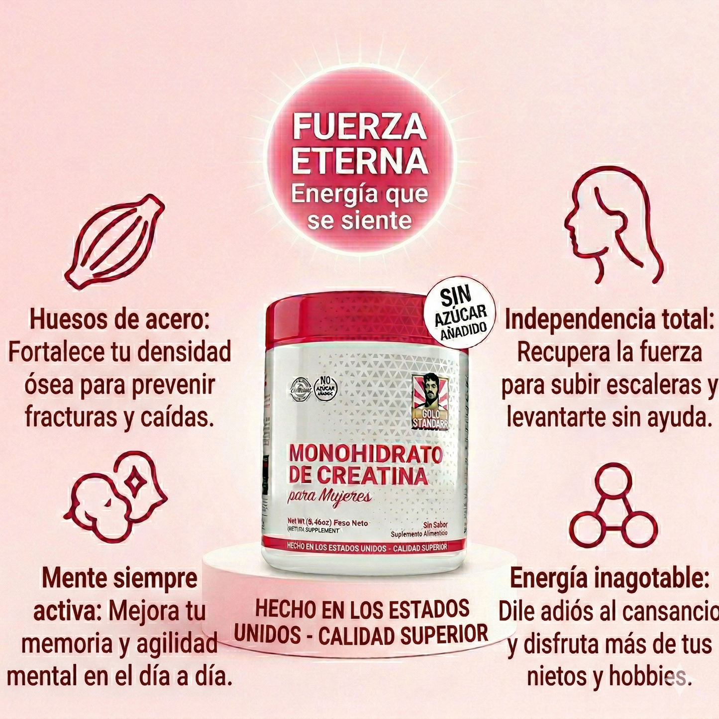 Creatina Especial para Mujeres Mayores.