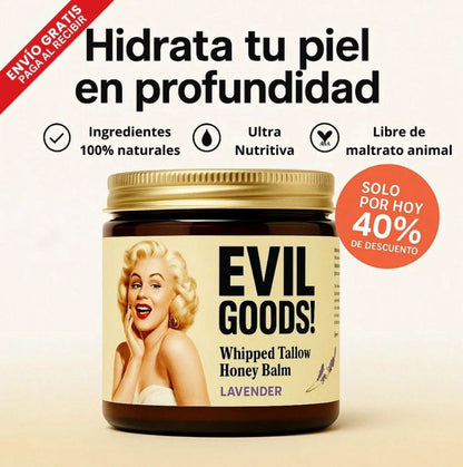 EvilGoods® Bálsamo con Sebo de Res Y Miel de Manuka