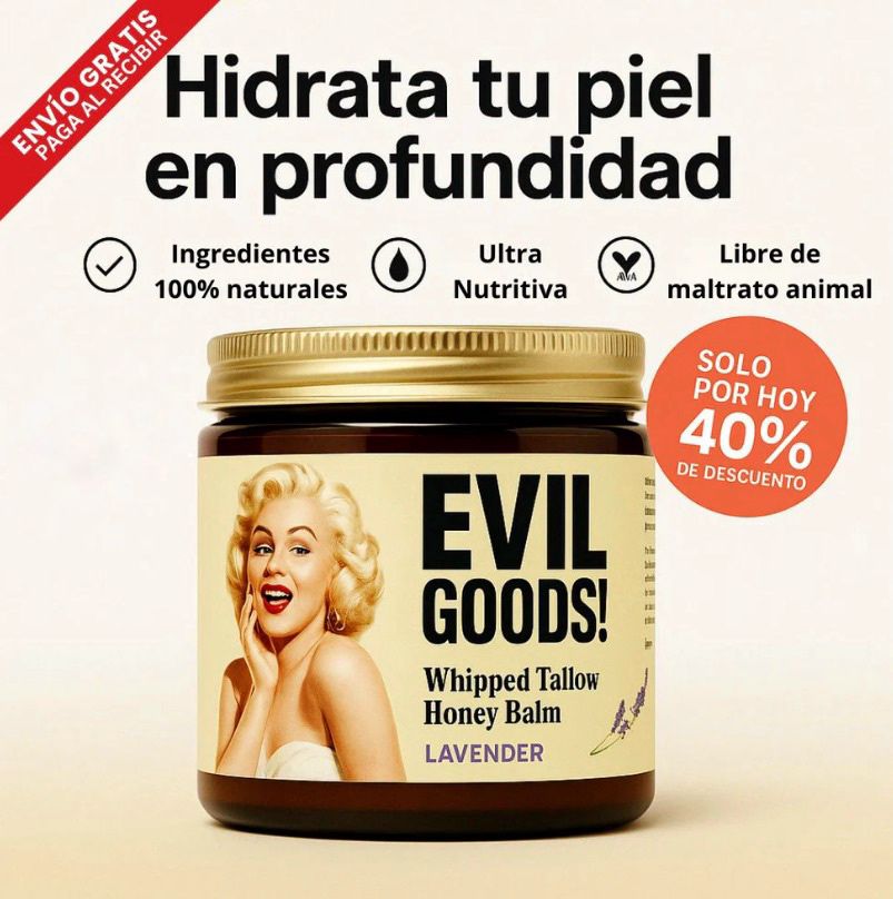 ¡10 Años más Joven en 3 días! - EvilGoods® Bálsamo con Sebo de Res Y Miel de Manuka