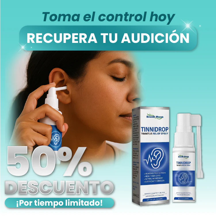 Tinnidrop Spray® - Alivio Garantizado para la Tinnitus.